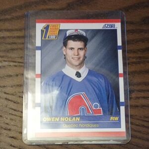 Owen Nolan Quebec Nordiques Hockey Card